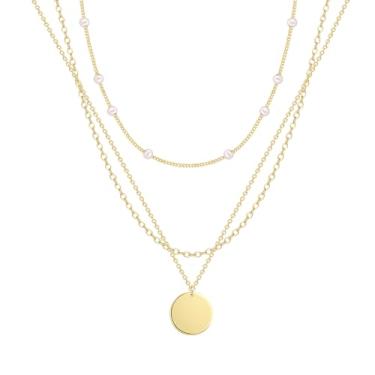 Imagem de Pancert Colar de ouro feminino, banhado a ouro 14 K, gargantilha multicamadas, cobra, cubana, clipe de papel, conjunto de acessórios de corrente cruzada, presente para mulheres, Latão, Sem Pedra