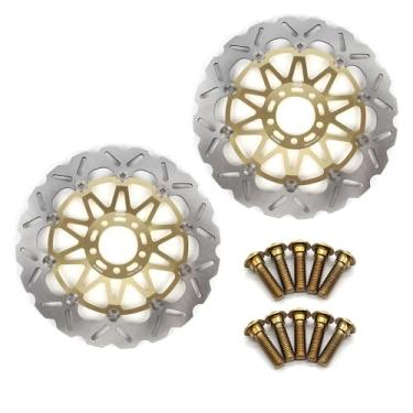 Imagem de Arashi Discos de freio dianteiro Rotores com parafusos de montagem para Kawasaki Ninja ZX7R ZX7RR 1996-2003, ZXR750L 93-95, ZXR750R 93-95, ZX9R 94-97 e 02-03, ZZR1100 93-01, acessórios de motocicleta