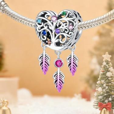 Imagem de 1 peça de berloque de laço moderno prateado adequado para mulheres, faça você mesmo e roupa diária combinando joias decoração presente para mamãe, 9.98*19.6mm, Prata, Sem Pedra Preciosa