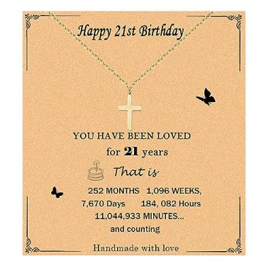 Imagem de Colar de cruz para mulheres, presente de aniversário, colar cristão para amigas, irmãs, presentes religiosos, One Size, Aço inoxidável, Sem Pedra Preciosa