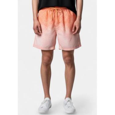 Imagem de Shorts Areia Branca Yacht Resort Palmeira Laranja, XG, Laranja