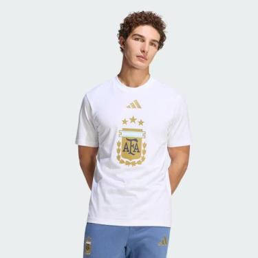 Imagem de Camiseta Adidas Argentina GR DNA Branca, G
