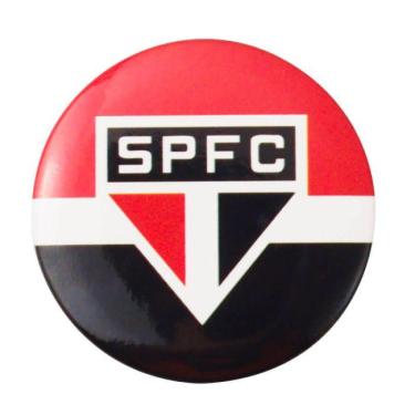 Imagem de Broche Redondo São Paulo FC 4cm