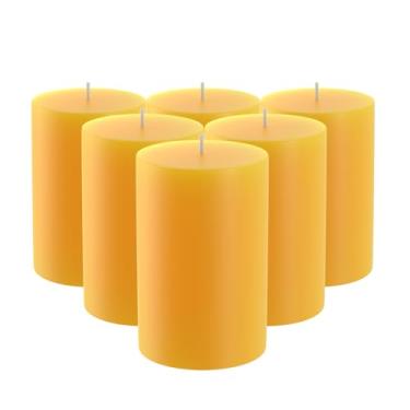 Imagem de Velas de cera de abelha 100% pura natural - Velas de cera de abelha de emergência com 120 horas de tempo de queima | Cera de abelha orgânica para casa, oração, Natal, festa | Sem cheiro, sem fumaça
