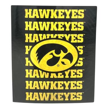 Imagem de Pegasus Sports Cobertor de pelúcia NCAA Echo Team Wordmark, cor do time, 60 x 70 (Iowa Hawkeyes)