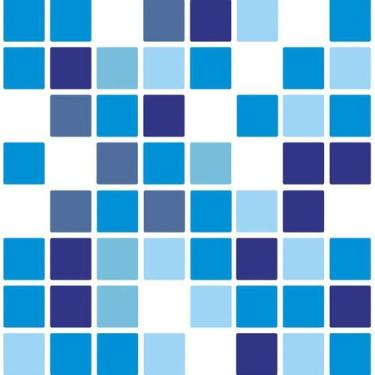 Imagem de Papel De Parede Azul Branco Preto Adesivo Cozinha Banheiro - LRP