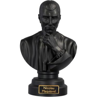 Imagem de Estátua Busto Nicolau Maquíavel (Cor Aurum Noctis)