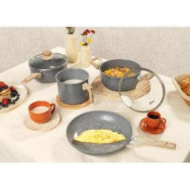 Imagem de OSTER Conjunto De Panelas 4 Peças Com Revestimento Cerâmico Marble Edi