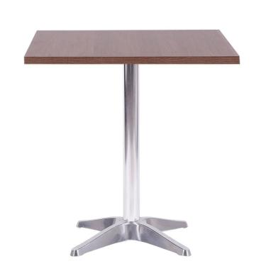 Imagem de Mesa Delta 76,50 Cm (altura) Com Tampo Em Mdp Quadrado 70 Cm Imbuia