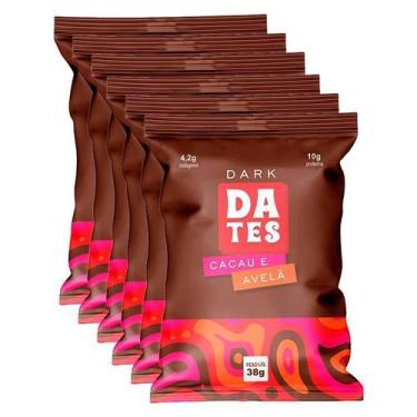 Imagem de Kit 6X: Barra Proteína Dark Cacau E Avelã Sem Açúcar Let'S - Let'S Dat