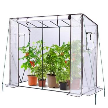 Imagem de Invernadero Portátil Ohuhu para Tomates 201x76x170 cm Exterior