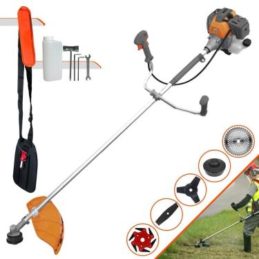 Imagem de Roçadeira À Gasolina Tekna RL430P 43cc 1,7HP 10.000rpm 5 Em 1 Com Carretel de Nylon + Facas 2 Pontas, 3 Pontas, 6 Pontas e 40 Dentes de Vídea