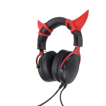 Imagem de Tangxi Fone de Ouvido Bonito para Jogos Com Microfone Removível, Fones de Ouvido Com Fio USB de 3,5 Mm e RGB, Redução de Ruído e Som Estéreo para Computador (Preto Vermelho)