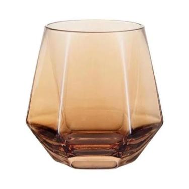 Imagem de Copos De Vidro Hexagonais Transparentes Coloridos Para Whisky, Vinho, 