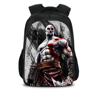 Imagem de Mochila escolar Gods Of Wars Kratos Anime Nylon 450g