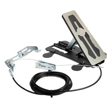 Imagem de RXLIFE Pedal de freio lateral do passageiro do carro com freio duplo universal, kit de assistência de pedal de freio de instrutor de direção de aço inoxidável, suporte ajustável, sistema de rolamento