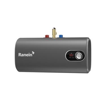 Imagem de Ranein Mini aquecedor de água elétrico de 4 galões, ponto de uso pequeno de 120 V 1440 W, modelo atualizado instantâneo, embaixo da pia, montado no chão, para embaixo da pia, trailer e espaços