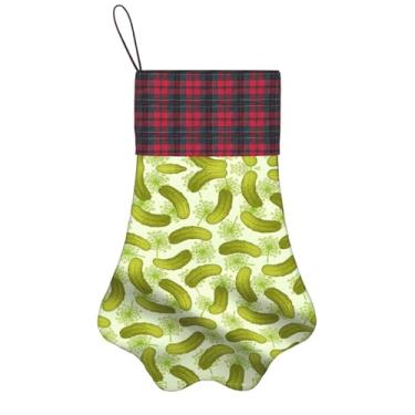 Imagem de Sushi Dill Pickles Impressão Meias de Natal Animais de Estimação Decoração de Natal Cães Gatos Árvore Decoração Doce Presente Conveniente