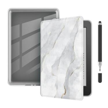 Imagem de Akacy Capa fina e leve, transparente e macia com estampa pintada para Kindle Paperwhite 7.0 (Geração 2024, números de modelo SA568B e SA569P), capa à prova d'água Wake/Sleep (19)