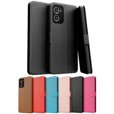 Imagem de Capa Capinha Carteira Flip Couro Compatível Motorola Moto G05 Premium (MARROM)