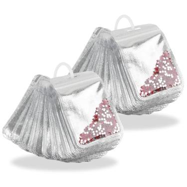 Imagem de antor 100 peças de sacos de armazenamento de contas de pintura de diamante, acessórios de armazenamento de arte de diamante reutilizáveis, bolsas ziplock, suprimentos de artesanato e organizador de