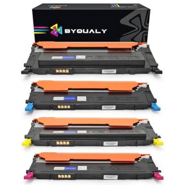 Imagem de Kit 4 Cores Toner Compatível para CLT-407 407S ByQualy para CLX-3285 CLX-3185 CLP-325 CLP-320 CLX-3185fw 3185fn