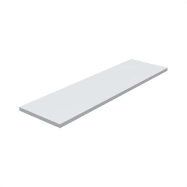 Imagem de Prateleira Branca 70x20 Com Suporte Invisível Mdf Branco Cozinha Quarto Banheiro Sala
