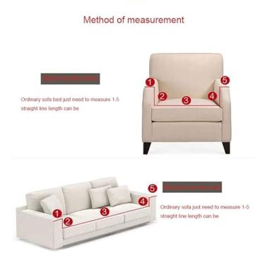 Imagem de Capa de sofá 1, 2, 3, 4 e 5 lugares, protetor móveis veludo grosso luxo, capa cor sólida, elástica para cadeira reclinável(Gray,5-seat 305-350cm)