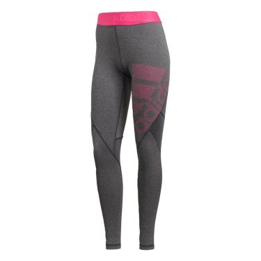 Imagem de Calça Legging Alphaskin Sport Longa Cinza Adidas-Feminino