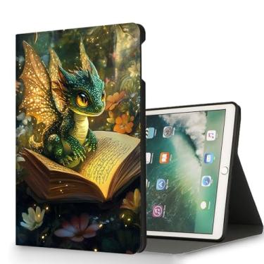 Imagem de RUUHLJLET Capa para tablet Samsung Galaxy Tab A11 Plus 2025/ Tab A9 Plus 2023 de 11 polegadas, despertar/hibernar automaticamente, capa protetora com suporte ajustável - Dragão fantasia