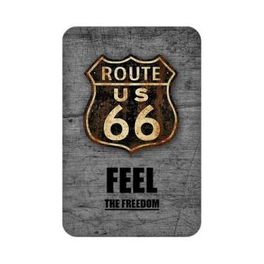 Imagem de Placa De Metal Vintage Route 66, Pôster De Parede Para Decoração De Ca
