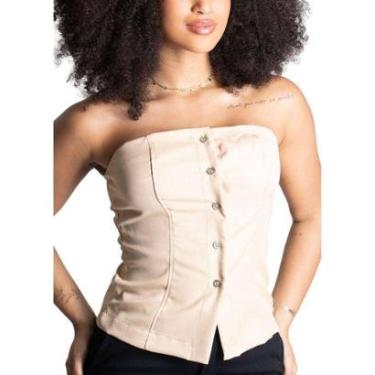 Imagem de COLETE F ALFAIATARIA - BEGE G-Feminino