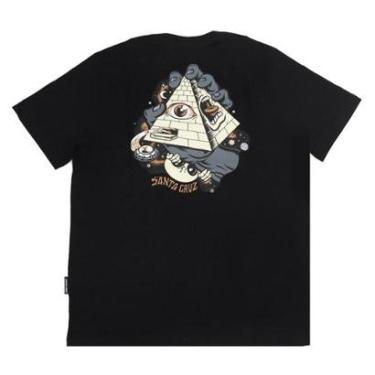 Imagem de Camiseta Santa Cruz Knibbs Invasion Hand - Preto-Masculino