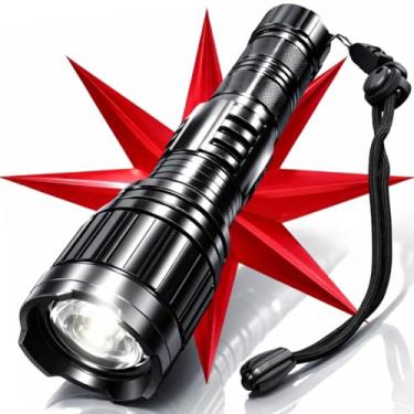 Imagem de Lanterna Super Led Potente Tática Militar Recarregável USB Indicador de Bateria Zoom Foco Longo Prova de Chuva Ideal para Caça Pesca Segurança e Uso Policial Alta Intensidade