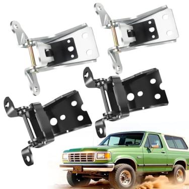 Imagem de Conjunto de dobradiças de porta 925066 925068 4 peças adequado para Ford Bronco, F150 F250 F350, Thunderbird, Granada, Mercury Cougar, Marquis, Zephyr