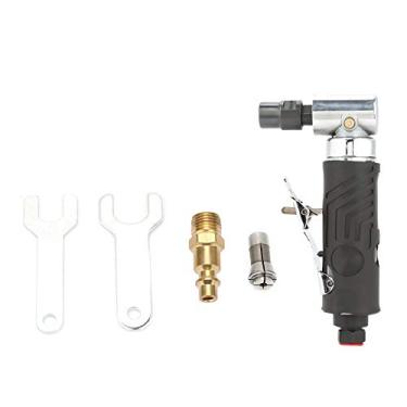 Imagem de Moedor pneumático profissional de alta velocidade, ferramenta polidora de ângulo de ar para metal, vidro, pedra, artesanato, joias, placa de circuito 90 graus 1/4BSP 6,3 pol.