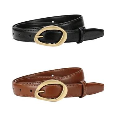 Imagem de Cinto Feminino Elegante Com Fivela De Agulha Estilo Coreano Versátil P