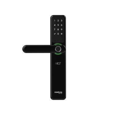Imagem de Fechadura Smart Intelbras com Maçaneta Preta MFR 7000 Bivolt