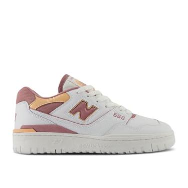 Imagem de New Balance Tênis feminino 550, Pêssego nebuloso jacarandá, 34
