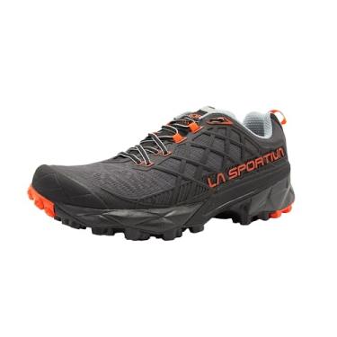 Imagem de La Sportiva Tênis de corrida masculino Akyra II Light Hiker e Trail, Carbono/tomate cereja, 46