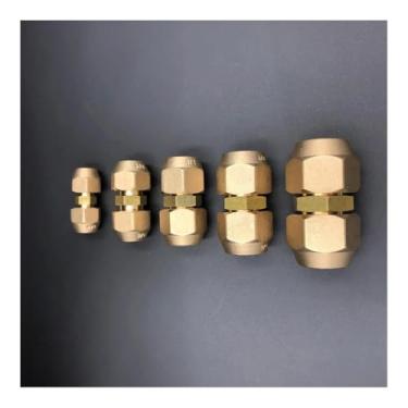 Imagem de Redutor de conector de encaixe de tubo flare de 45 graus 1/10.2 cm 3/20.3 cm 1/5.1 cm 3/10.2 cm com adaptador de porca para ar condicionado Copp (serve para tubo OD de 15,88 mm)