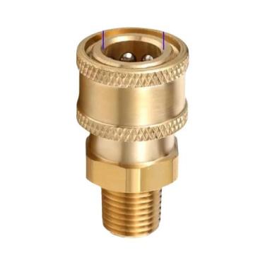 Imagem de Conector Rápido De 1/4'' Para Lavadora De Alta Pressão Com Adaptador D