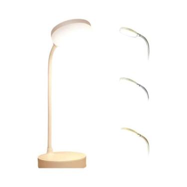 Imagem de Luminária De Mesa LED USB Com Dimerização Em 3 Cores, Proteção Para Os