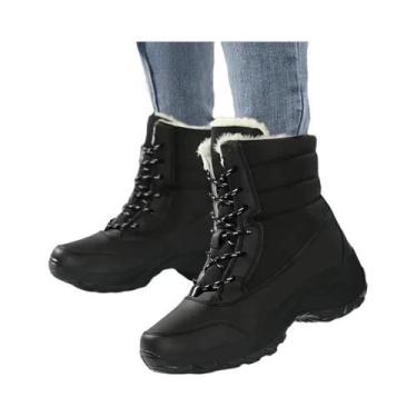 Imagem de Botas De Neve Femininas De Inverno Com Pelúcia, Confortáveis, Platafor