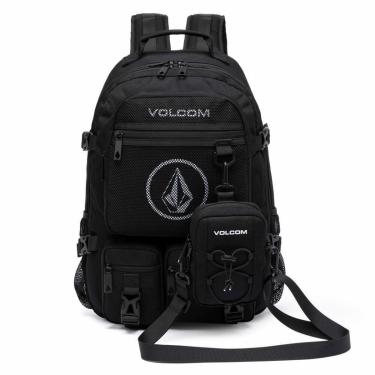 Imagem de Mochila Masculina Tática Bolsa Impermeável Notebook Volcom Resistente 22 L ShoulderBag Porta moeda-Masculino