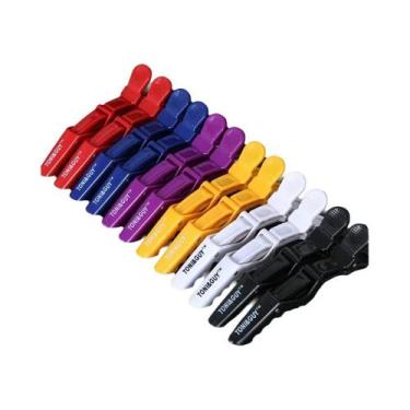 Imagem de Conjunto De 6 a 12 Presilhas De Cabelo Tipo Jacaré Para Estilização Em