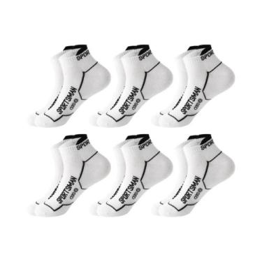Imagem de Meias Esportivas Masculinas De Basquete E Corrida, 6 Pares, Curtas, Re