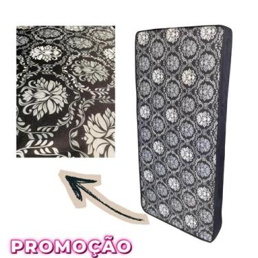 Imagem de Colchão Solteiro D28 Preto 17cm de Altura  Sustentação e Durabilidade 