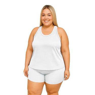 Imagem de Regata Nadador Feminina Dry Fitness Academia Plus Size-Feminino