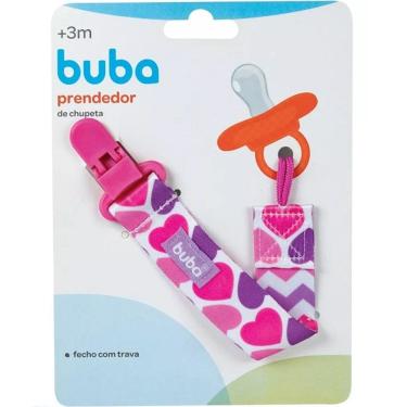 Imagem de Prendedor de Chupeta Corações Buba